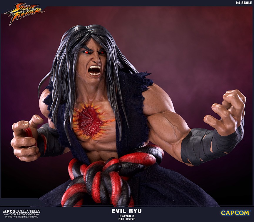 Super Street Fighter IV: Arcade Edition - Satsui no Hadou ni Mezameta Ryuu - Mixed Media - 1/4 - PCS Exclusive, Dark Hado Exclusive (Premium Collectibles Studio) photo 17