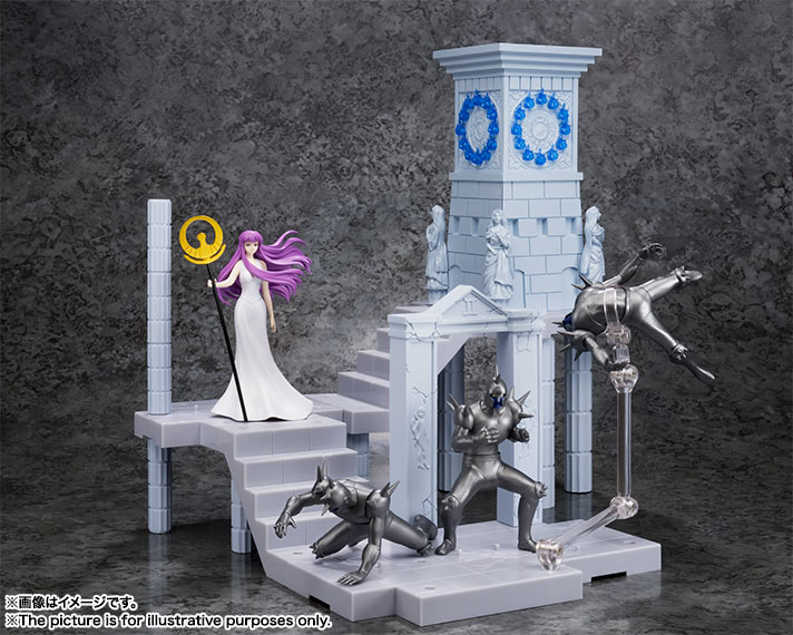 Saint Seiya - Athena (Kido Saori) - D.D. Panoramation - Golden Zodiac Extention Set Fire Clock of the Sanctuary -Goddess Athena and Soldiers- (Bandai) photo 6