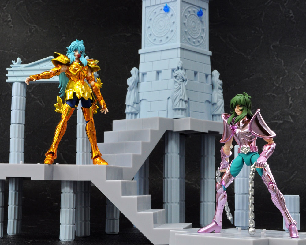 Saint Seiya - Athena (Kido Saori) - D.D. Panoramation - Golden Zodiac Extention Set Fire Clock of the Sanctuary -Goddess Athena and Soldiers- (Bandai) photo 7