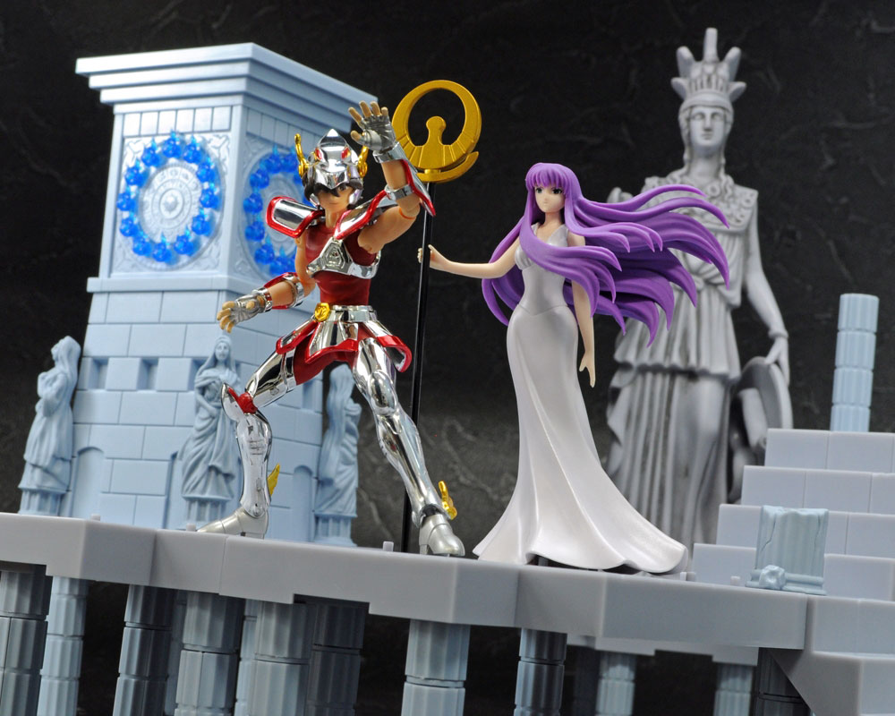 Saint Seiya - Athena (Kido Saori) - D.D. Panoramation - Golden Zodiac Extention Set Fire Clock of the Sanctuary -Goddess Athena and Soldiers- (Bandai) photo 12