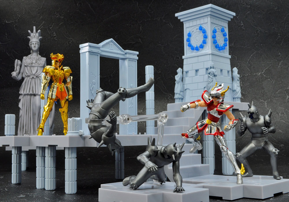 Saint Seiya - Athena (Kido Saori) - D.D. Panoramation - Golden Zodiac Extention Set Fire Clock of the Sanctuary -Goddess Athena and Soldiers- (Bandai) photo 13