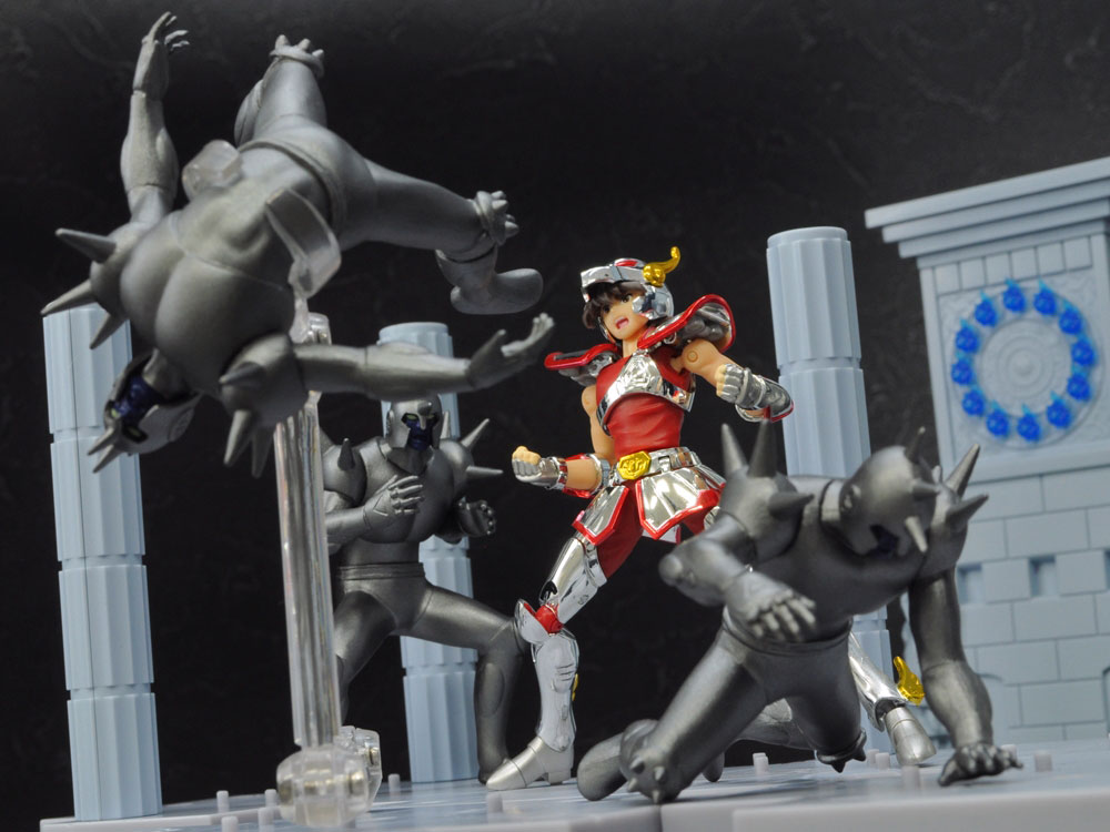 Saint Seiya - Athena (Kido Saori) - D.D. Panoramation - Golden Zodiac Extention Set Fire Clock of the Sanctuary -Goddess Athena and Soldiers- (Bandai) photo 16