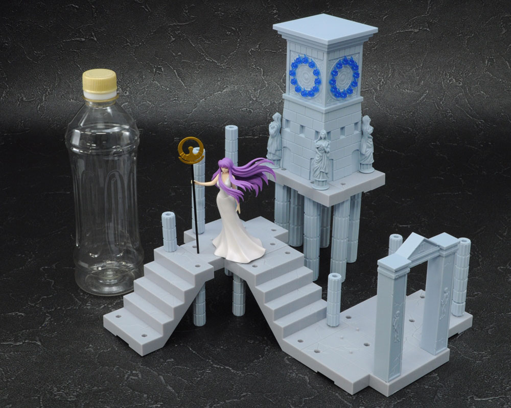 Saint Seiya - Athena (Kido Saori) - D.D. Panoramation - Golden Zodiac Extention Set Fire Clock of the Sanctuary -Goddess Athena and Soldiers- (Bandai) photo 27