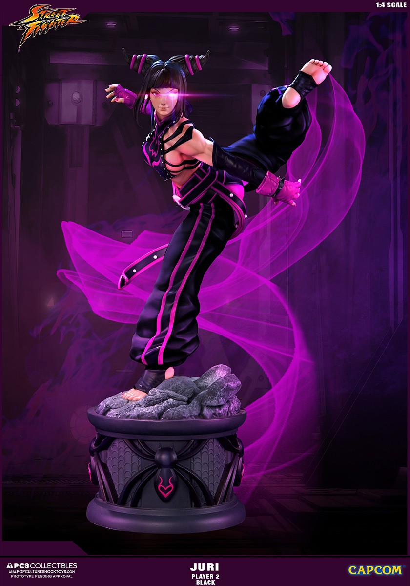 Super Street Fighter IV - Han Juri - Street Fighter Ultra - 1/4 - Player 2 - Black, PCS Exclusive (Premium Collectibles Studio) photo 3