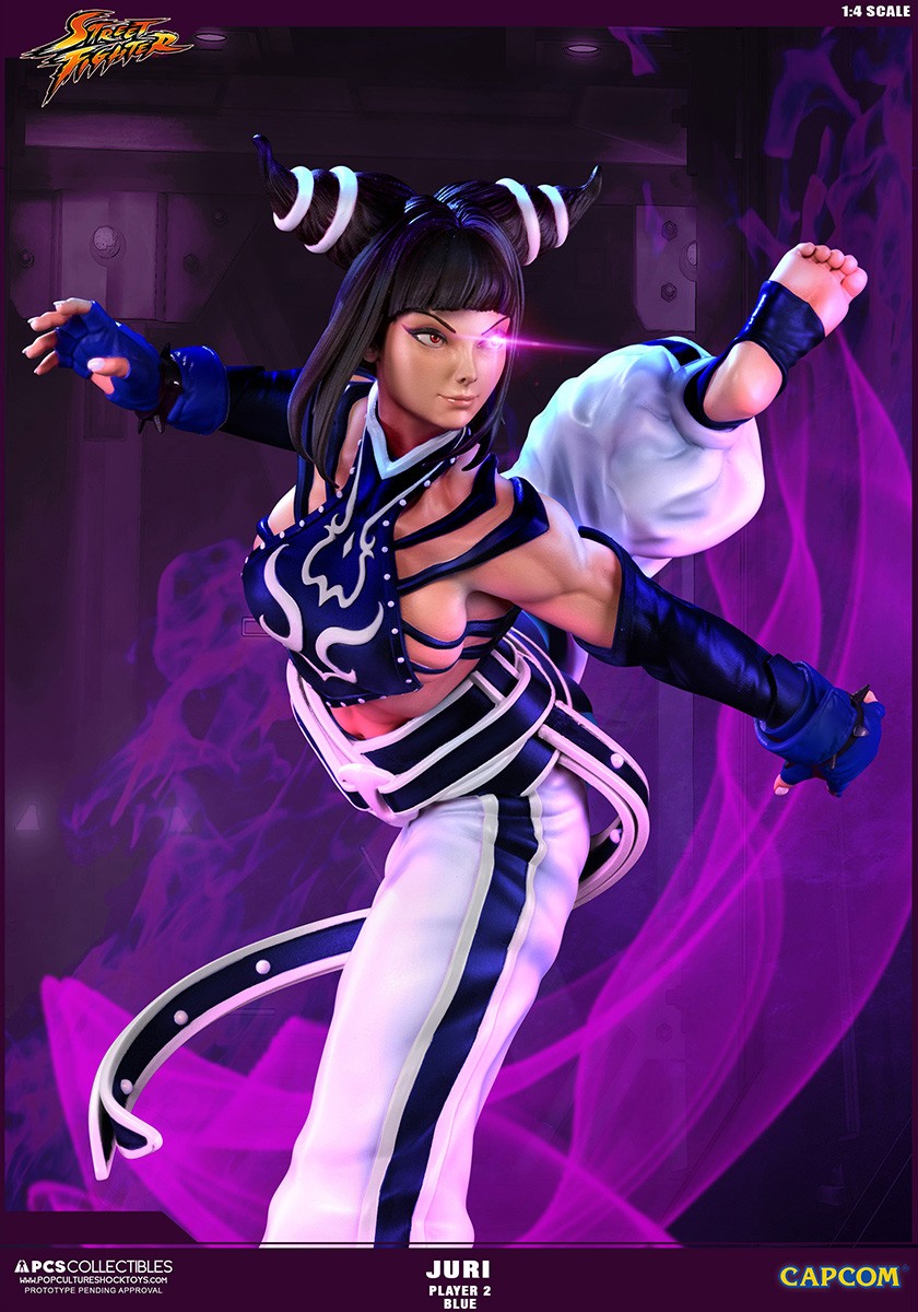 Super Street Fighter IV - Han Juri - Street Fighter Ultra - 1/4 - Player 2 - Blue, PCS Exclusive (Premium Collectibles Studio) photo 2