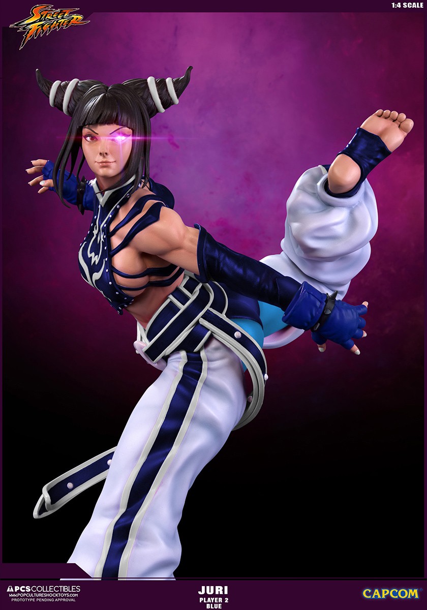 Super Street Fighter IV - Han Juri - Street Fighter Ultra - 1/4 - Player 2 - Blue, PCS Exclusive (Premium Collectibles Studio) photo 3