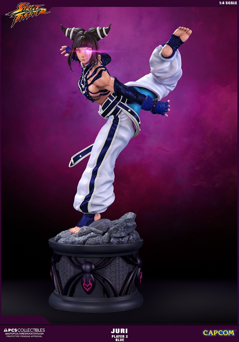 Super Street Fighter IV - Han Juri - Street Fighter Ultra - 1/4 - Player 2 - Blue, PCS Exclusive (Premium Collectibles Studio) photo 7