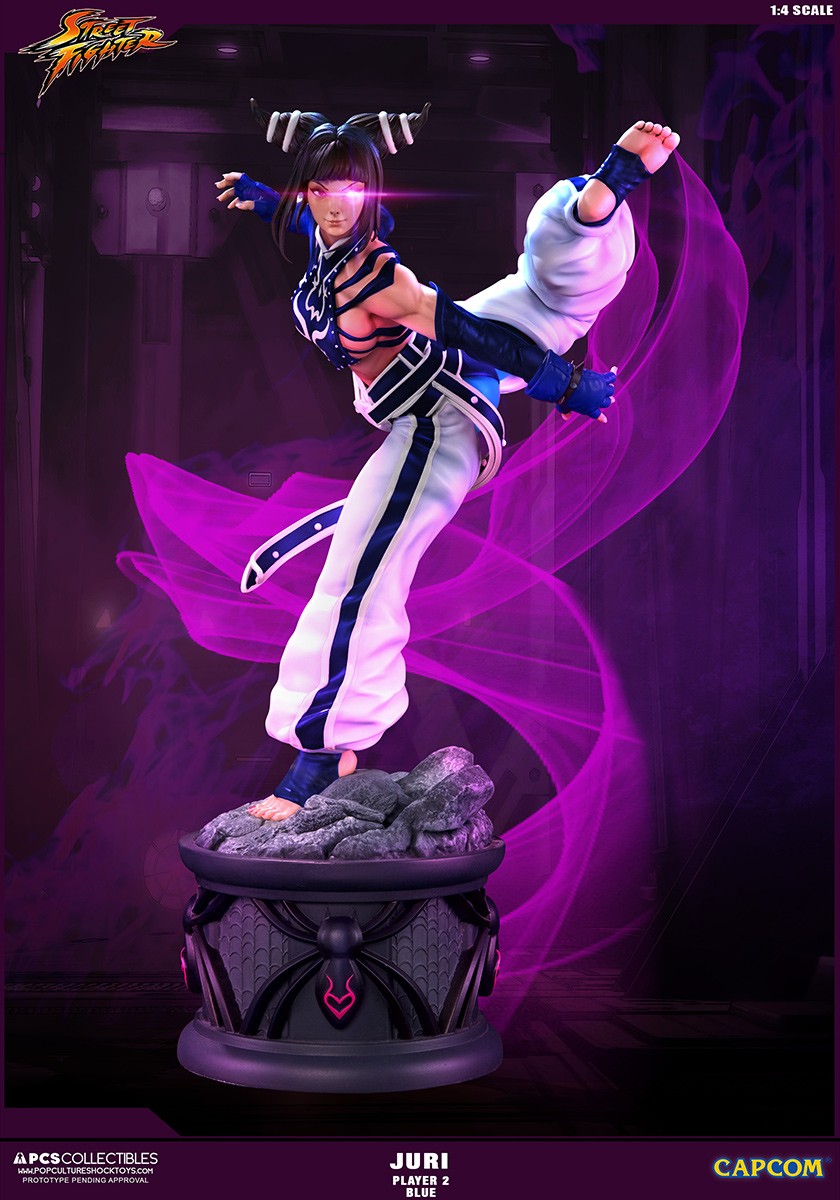 Super Street Fighter IV - Han Juri - Street Fighter Ultra - 1/4 - Player 2 - Blue, PCS Exclusive (Premium Collectibles Studio) photo 8