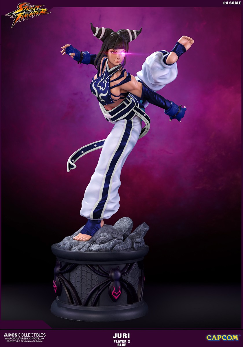 Super Street Fighter IV - Han Juri - Street Fighter Ultra - 1/4 - Player 2 - Blue, PCS Exclusive (Premium Collectibles Studio) photo 11