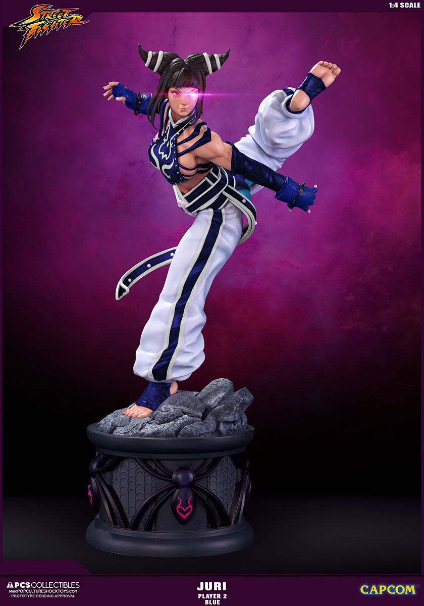 Super Street Fighter IV - Han Juri - Street Fighter Ultra - 1/4 - Player 2 - Blue, PCS Exclusive (Premium Collectibles Studio) photo 12