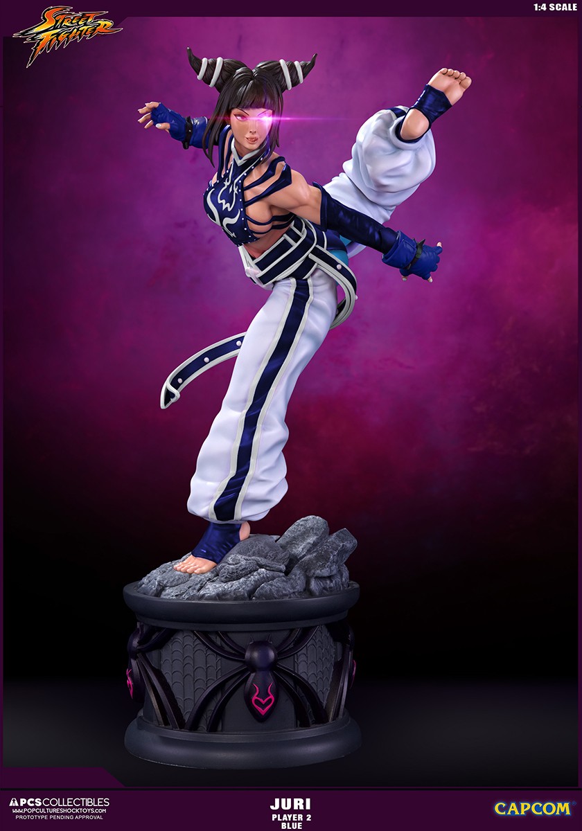 Super Street Fighter IV - Han Juri - Street Fighter Ultra - 1/4 - Player 2 - Blue, PCS Exclusive (Premium Collectibles Studio) photo 14