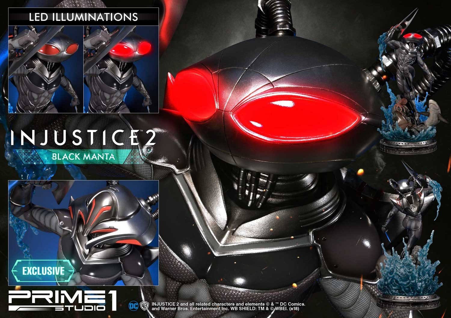 Injustice 2 - Black Manta - Premium Masterline  (PMDCIJ-02) - 1/4 (Prime 1 Studio) photo 23
