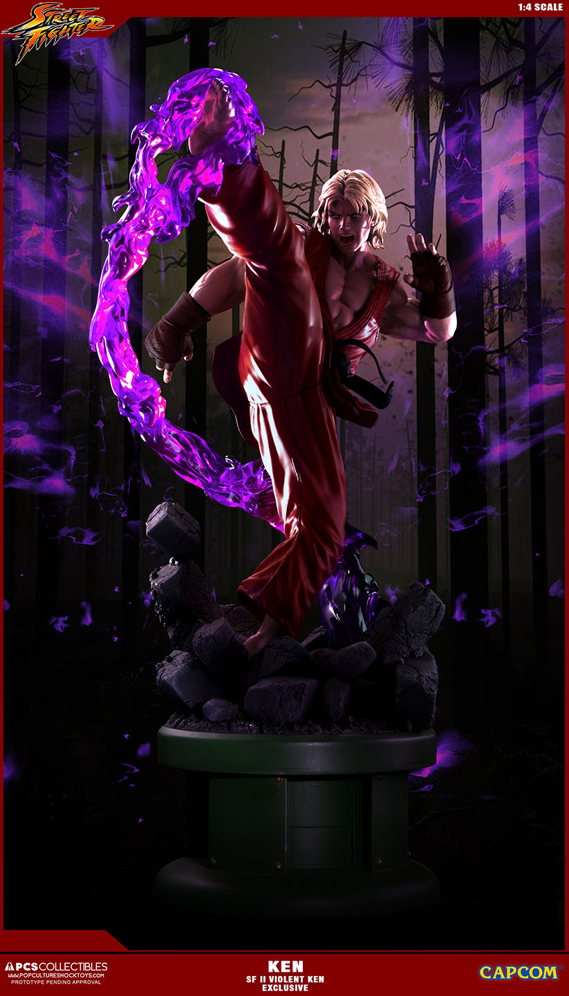Ultra Street Fighter II: The Final Challengers - Sennousareta Ken - Street Fighter Ultra - 1/4 - PCS Exclusive, Violent Ken (Premium Collectibles Studio) photo 3