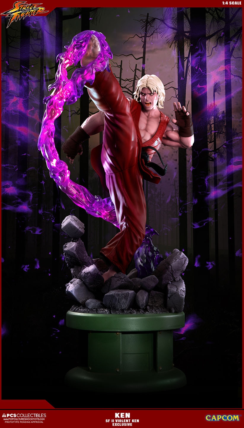Ultra Street Fighter II: The Final Challengers - Sennousareta Ken - Street Fighter Ultra - 1/4 - PCS Exclusive, Violent Ken (Premium Collectibles Studio) photo 4