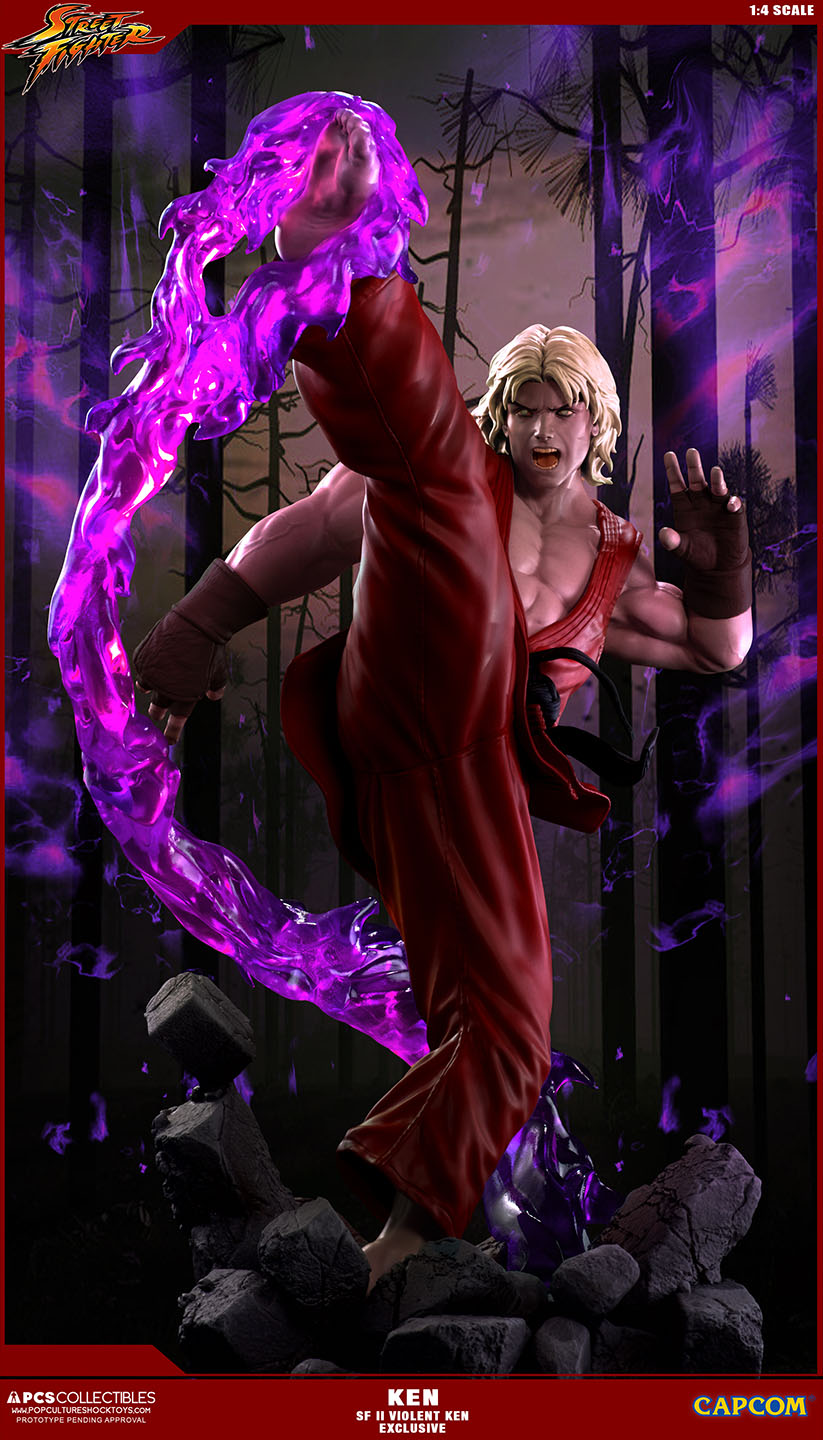 Ultra Street Fighter II: The Final Challengers - Sennousareta Ken - Street Fighter Ultra - 1/4 - PCS Exclusive, Violent Ken (Premium Collectibles Studio) photo 13