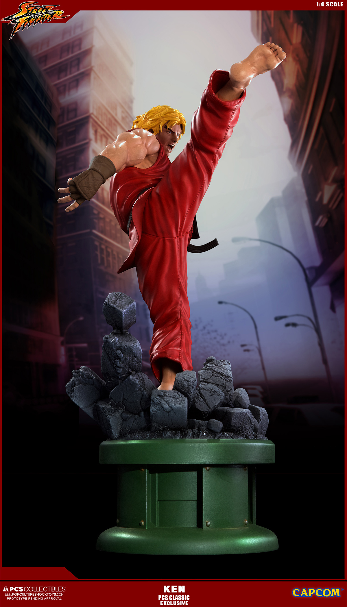 Street Fighter II - Street Fighter Zero - Ken Masters - Street Fighter Ultra - 1/4 - PCS Exclusive, Classic (Premium Collectibles Studio) photo 2