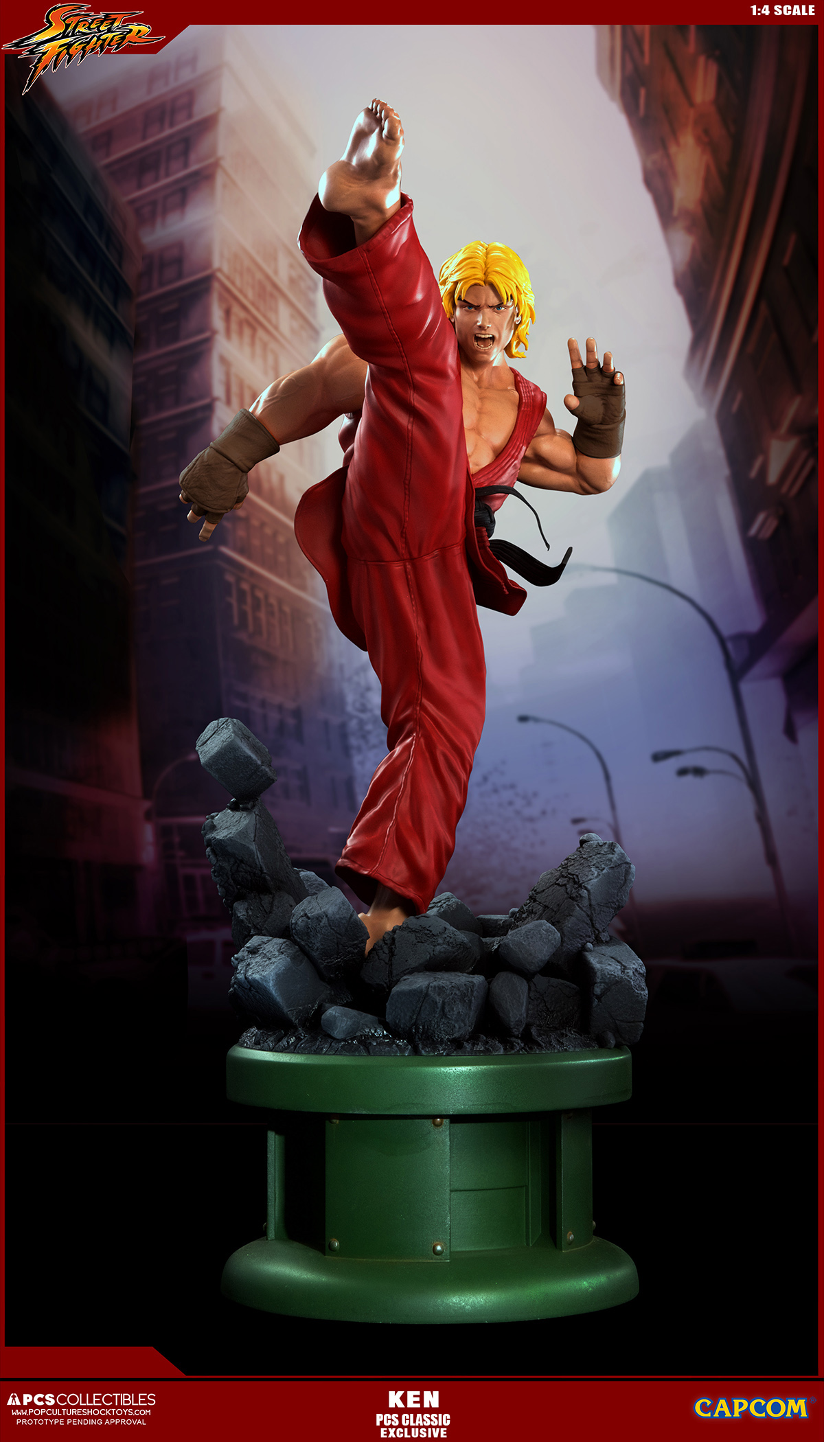 Street Fighter II - Street Fighter Zero - Ken Masters - Street Fighter Ultra - 1/4 - PCS Exclusive, Classic (Premium Collectibles Studio) photo 5