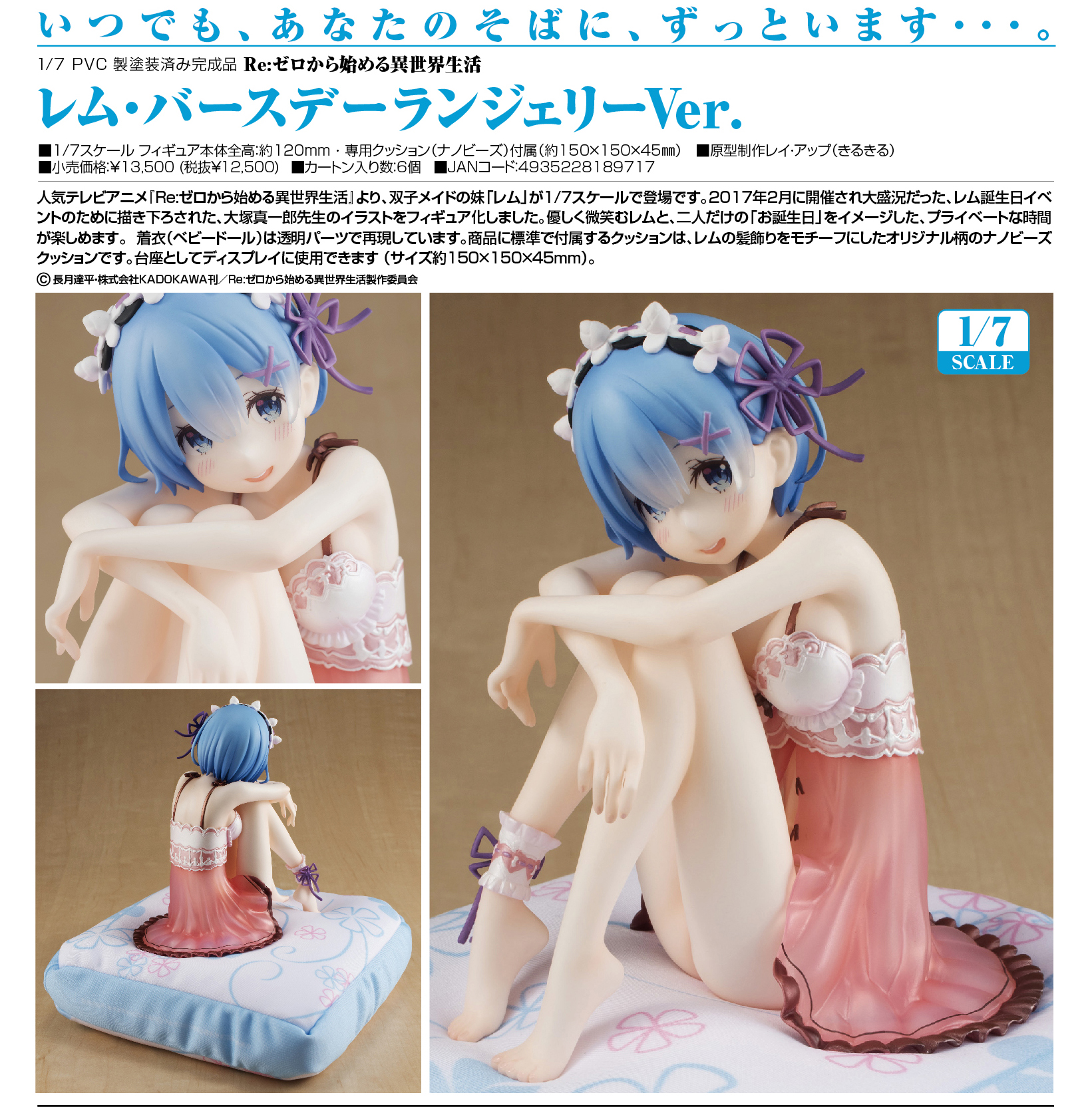 Re:Zero kara Hajimeru Isekai Seikatsu - Rem - 1/7 - Birthday Lingerie Ver. (Kadokawa) photo 5