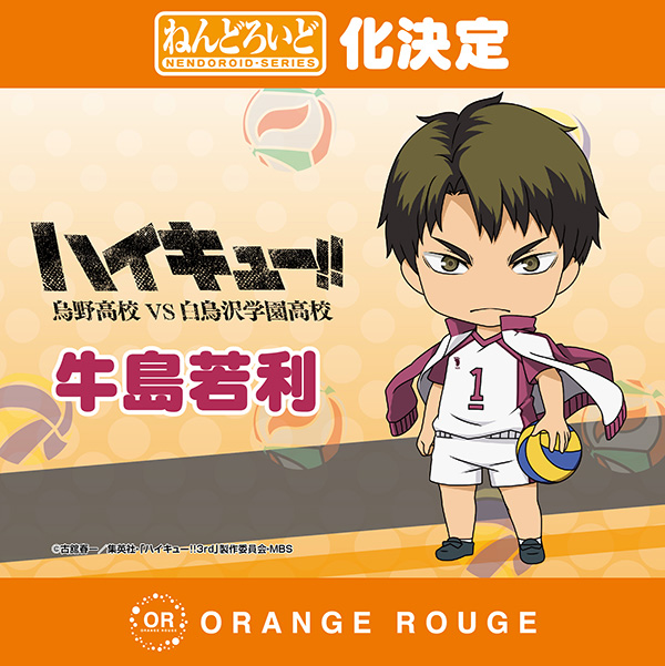 Haikyuu!! Karasuno Koukou VS Shiratorizawa Gakuen Koukou - Ushijima Wakatoshi - Nendoroid  (#789) (Orange Rouge)