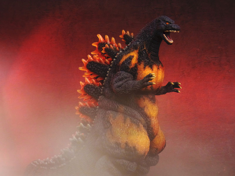 Gojira vs. Destoroyah - Burning Gojira - Toho 30cm Series (X-Plus) photo 8