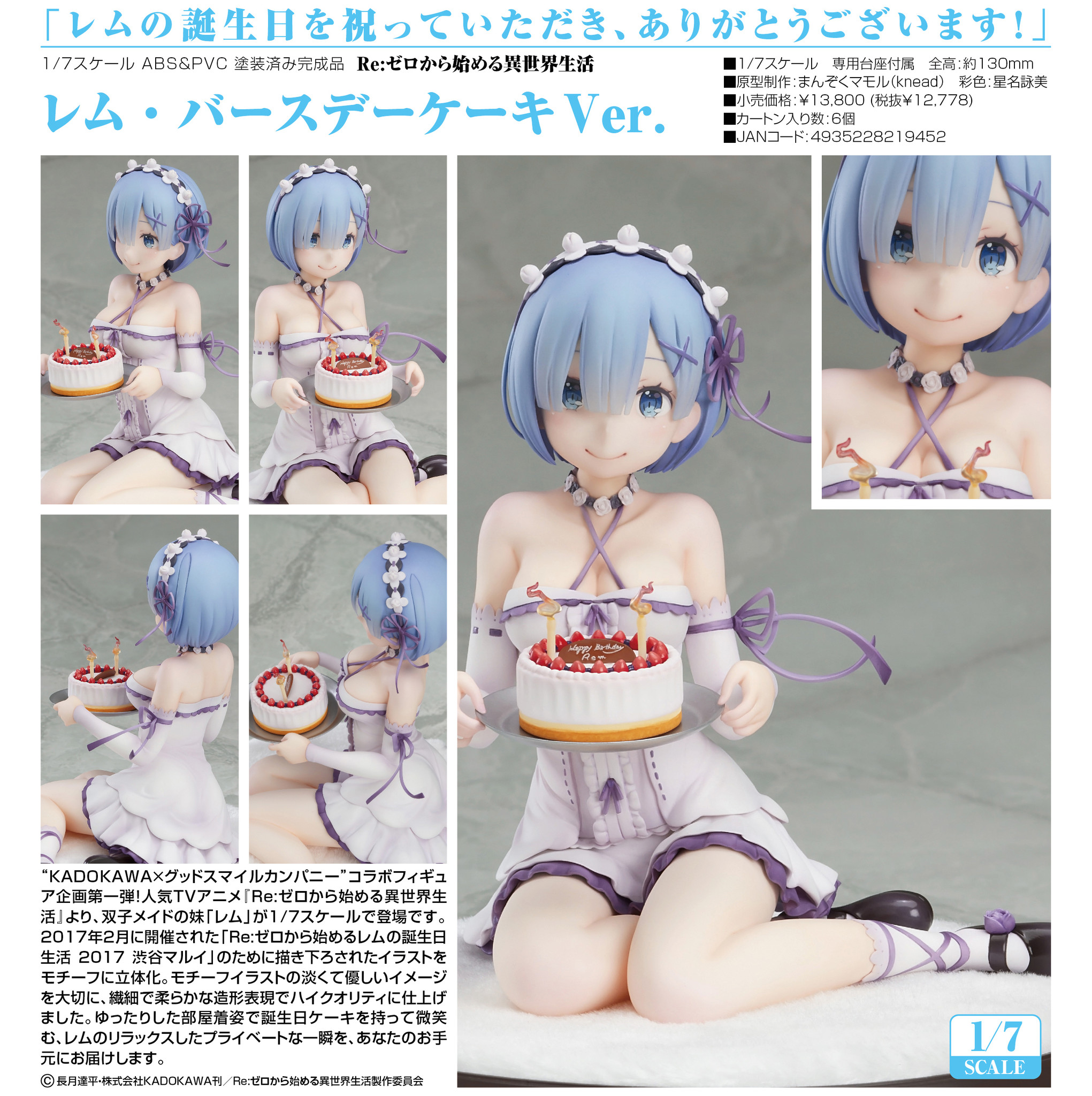 Re:Zero kara Hajimeru Isekai Seikatsu - Rem - 1/7 - Birthday Cake ver. (Good Smile Company, Kadokawa) photo 8