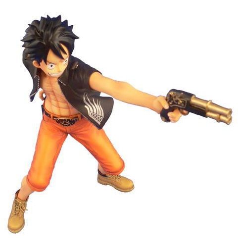One Piece - Monkey D. Luffy - Door Painting Collection Figure - 1/7 - The Three Musketeers Ver. (Plex)