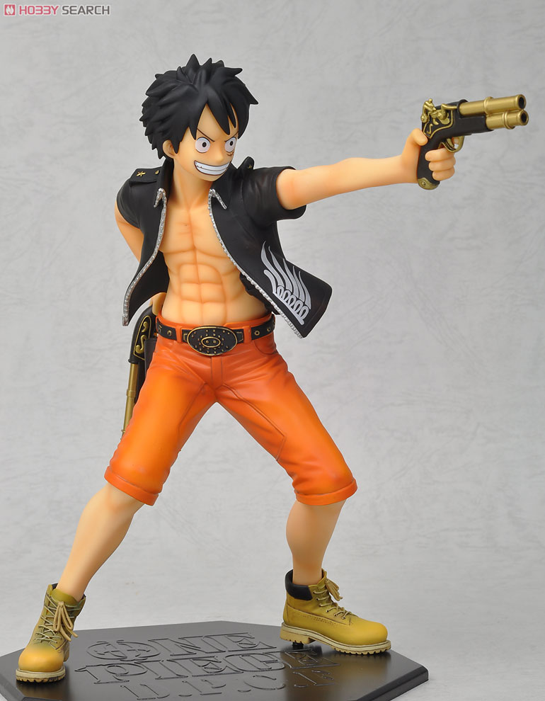 One Piece - Monkey D. Luffy - Door Painting Collection Figure - 1/7 - The Three Musketeers Ver. (Plex)