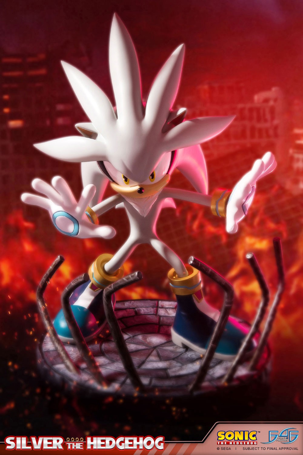 Sonic the Hedgehog - Silver the Hedgehog - Sonic the Hedgehog Modern - Exclusive Edition (First 4 Figures) photo 44
