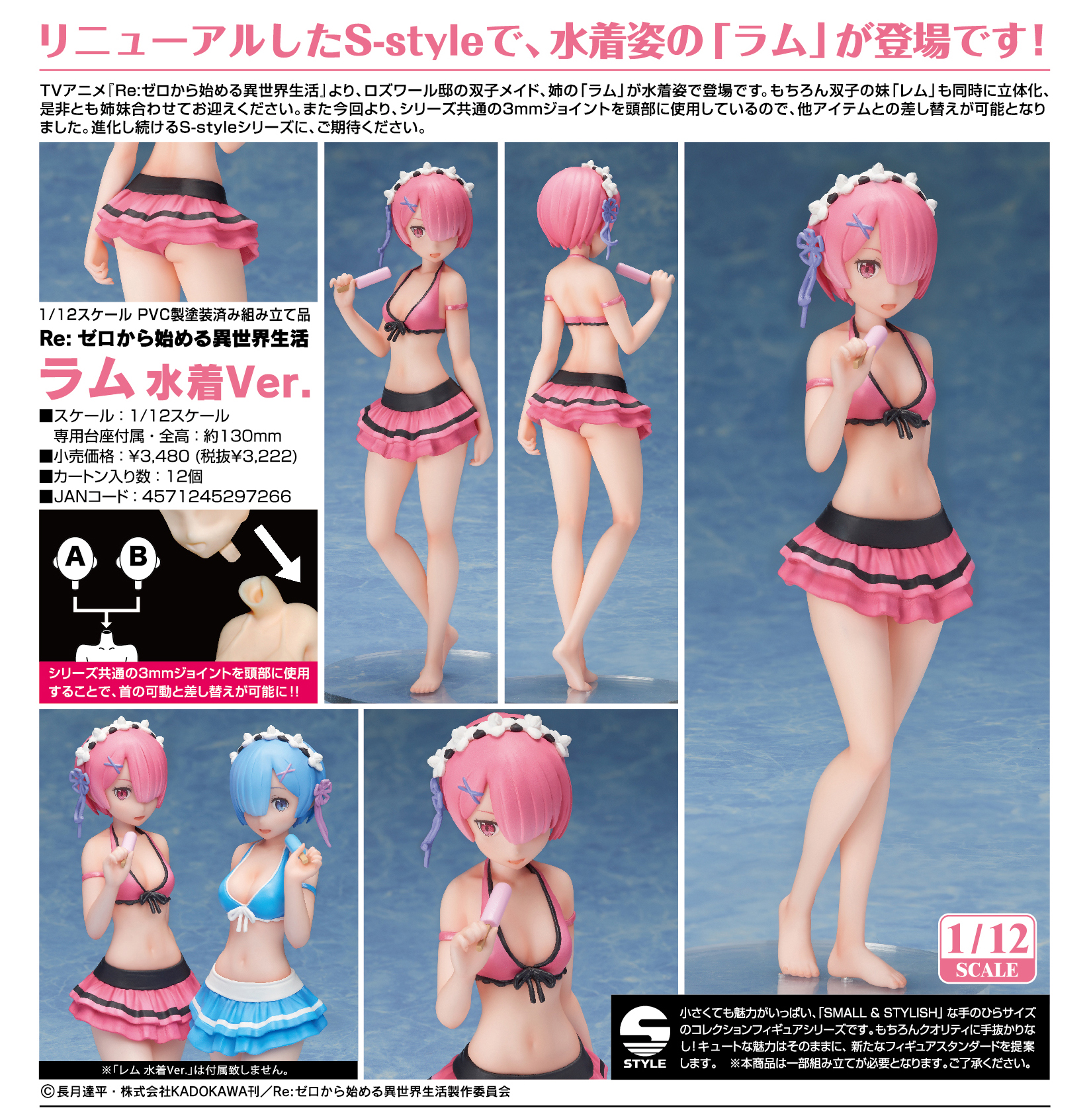Re:Zero kara Hajimeru Isekai Seikatsu - Ram - S-style - 1/12 - Swimsuit ver. (FREEing) photo 6