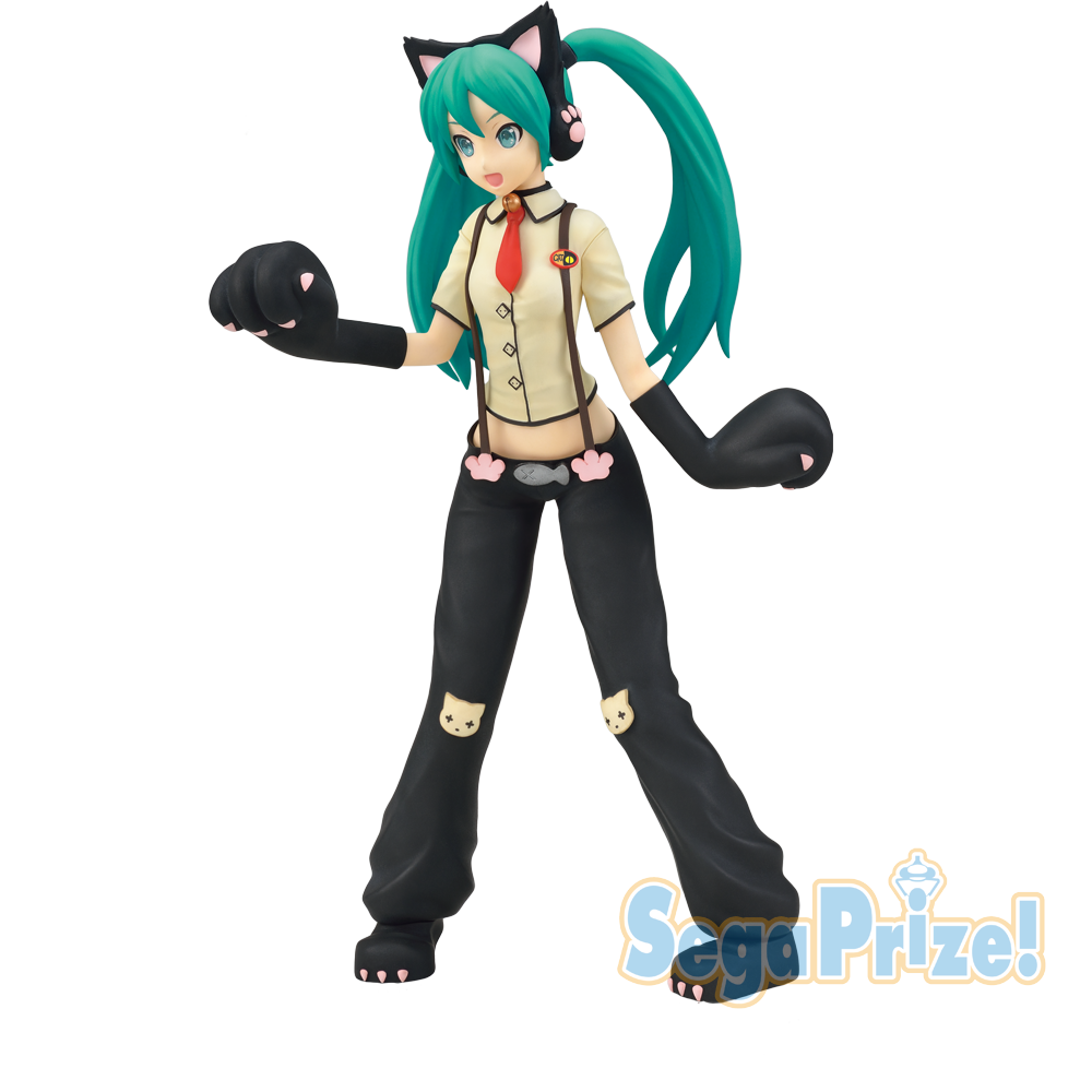 Hatsune Miku -Project DIVA- Arcade Future Tone - Hatsune Miku - SPM Figure - Nyanko (SEGA) photo 3