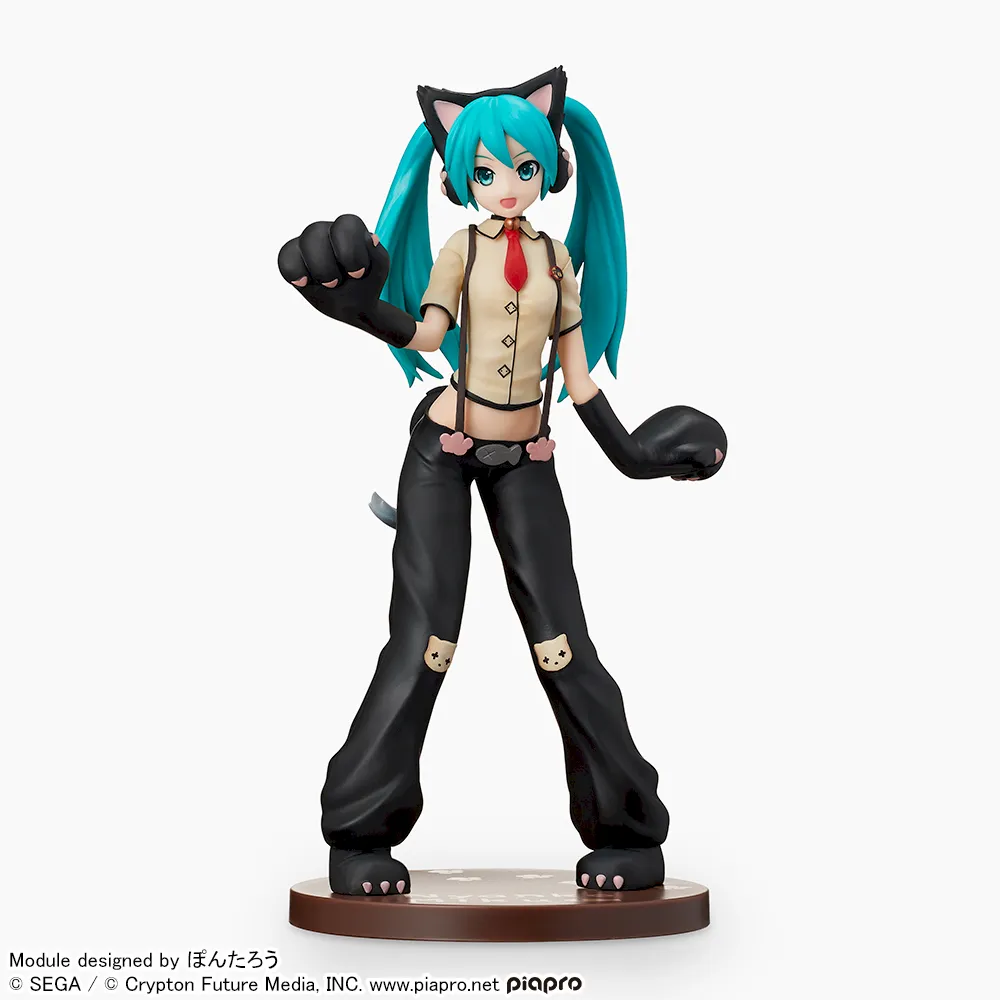 Hatsune Miku -Project DIVA- Arcade Future Tone - Hatsune Miku - SPM Figure - Nyanko (SEGA) photo 5