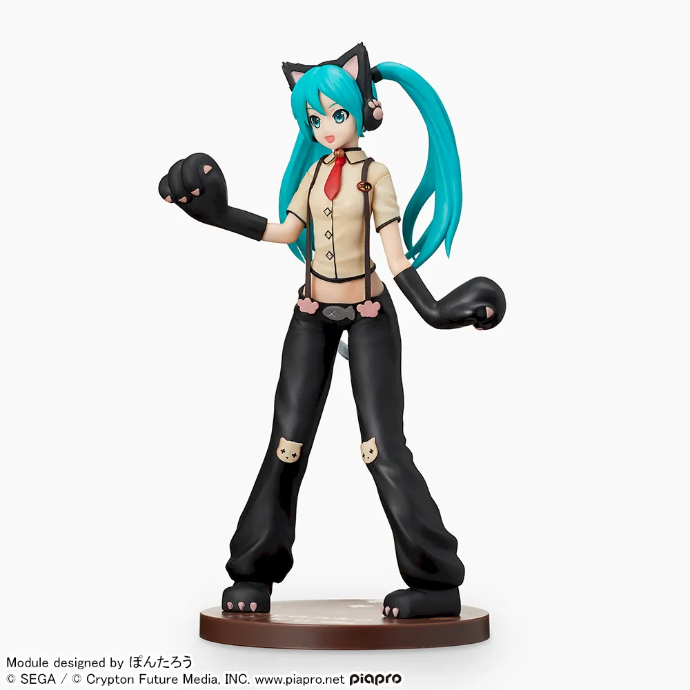 Hatsune Miku -Project DIVA- Arcade Future Tone - Hatsune Miku - SPM Figure - Nyanko (SEGA) photo 6