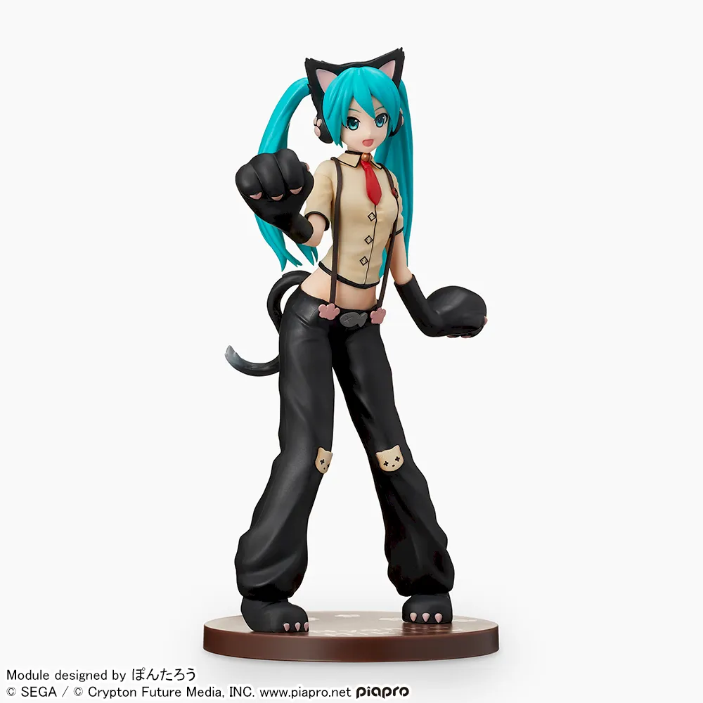 Hatsune Miku -Project DIVA- Arcade Future Tone - Hatsune Miku - SPM Figure - Nyanko (SEGA) photo 2