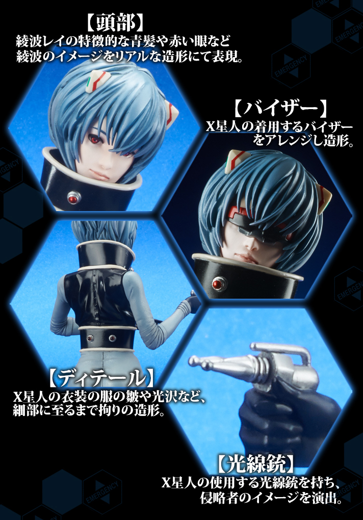 Gojira vs. Evangelion - Ayanami Rei - Toho 30cm Series - X Seijin ver. (Plex, X-Plus) photo 7