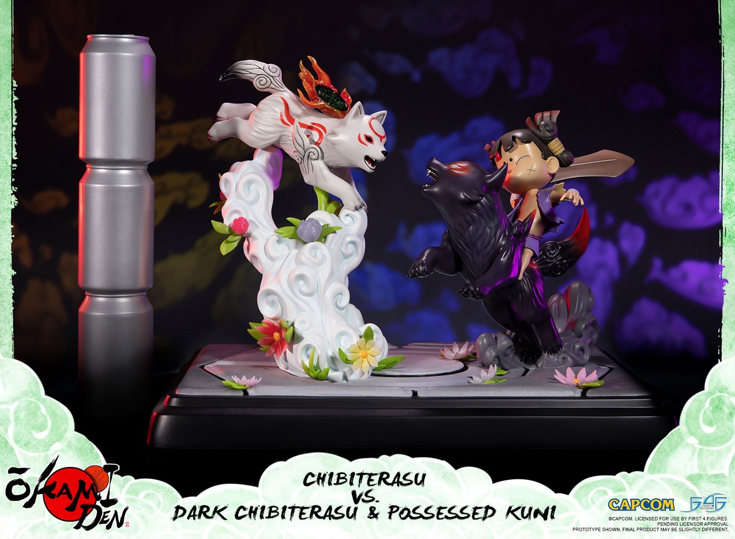 Ookamiden: Chiisaki Taiyou - Chibiterasu - Dark Chibiterasu - Kuninushi - Standard Edition (First 4 Figures) photo 2