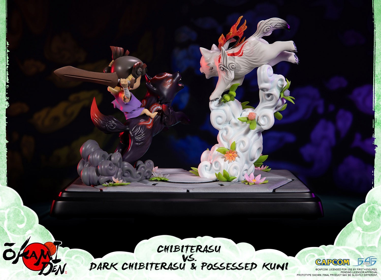Ookamiden: Chiisaki Taiyou - Chibiterasu - Dark Chibiterasu - Kuninushi - Standard Edition (First 4 Figures) photo 8