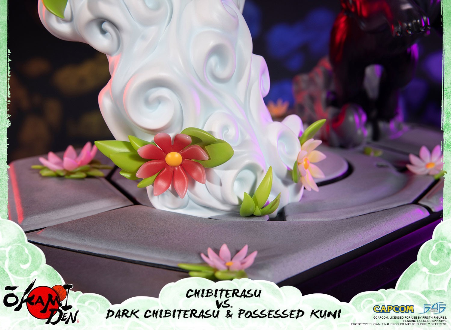 Ookamiden: Chiisaki Taiyou - Chibiterasu - Dark Chibiterasu - Kuninushi - Standard Edition (First 4 Figures) photo 13