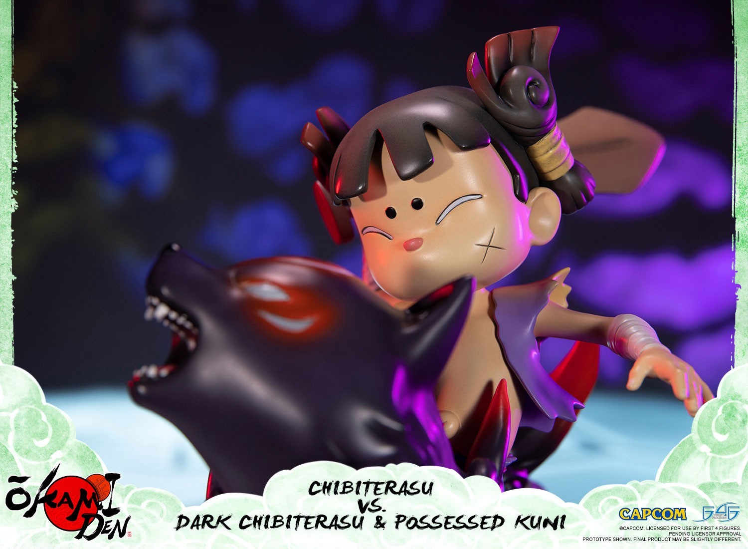 Ookamiden: Chiisaki Taiyou - Chibiterasu - Dark Chibiterasu - Kuninushi - Standard Edition (First 4 Figures) photo 15