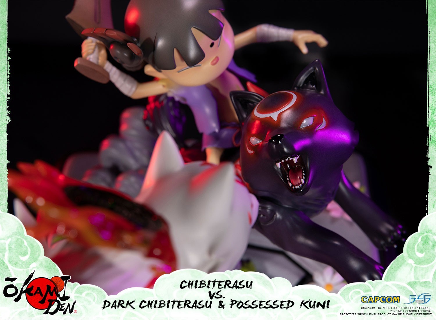 Ookamiden: Chiisaki Taiyou - Chibiterasu - Dark Chibiterasu - Kuninushi - Standard Edition (First 4 Figures) photo 16