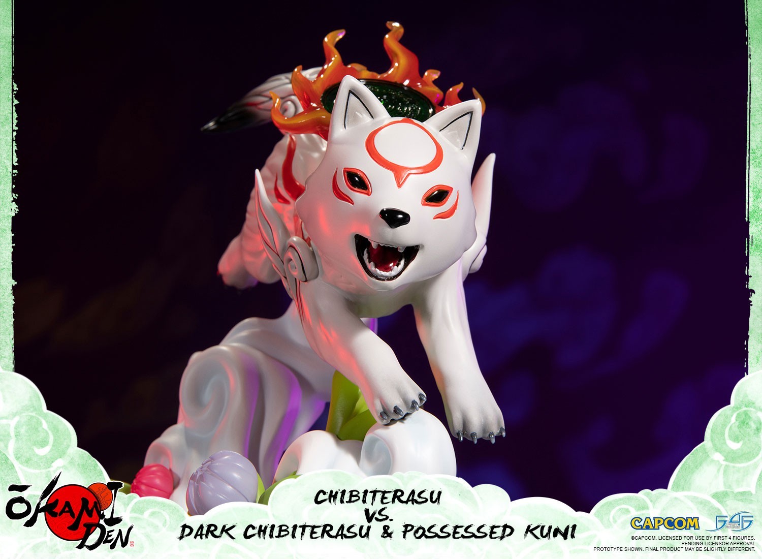 Ookamiden: Chiisaki Taiyou - Chibiterasu - Dark Chibiterasu - Kuninushi - Standard Edition (First 4 Figures) photo 17