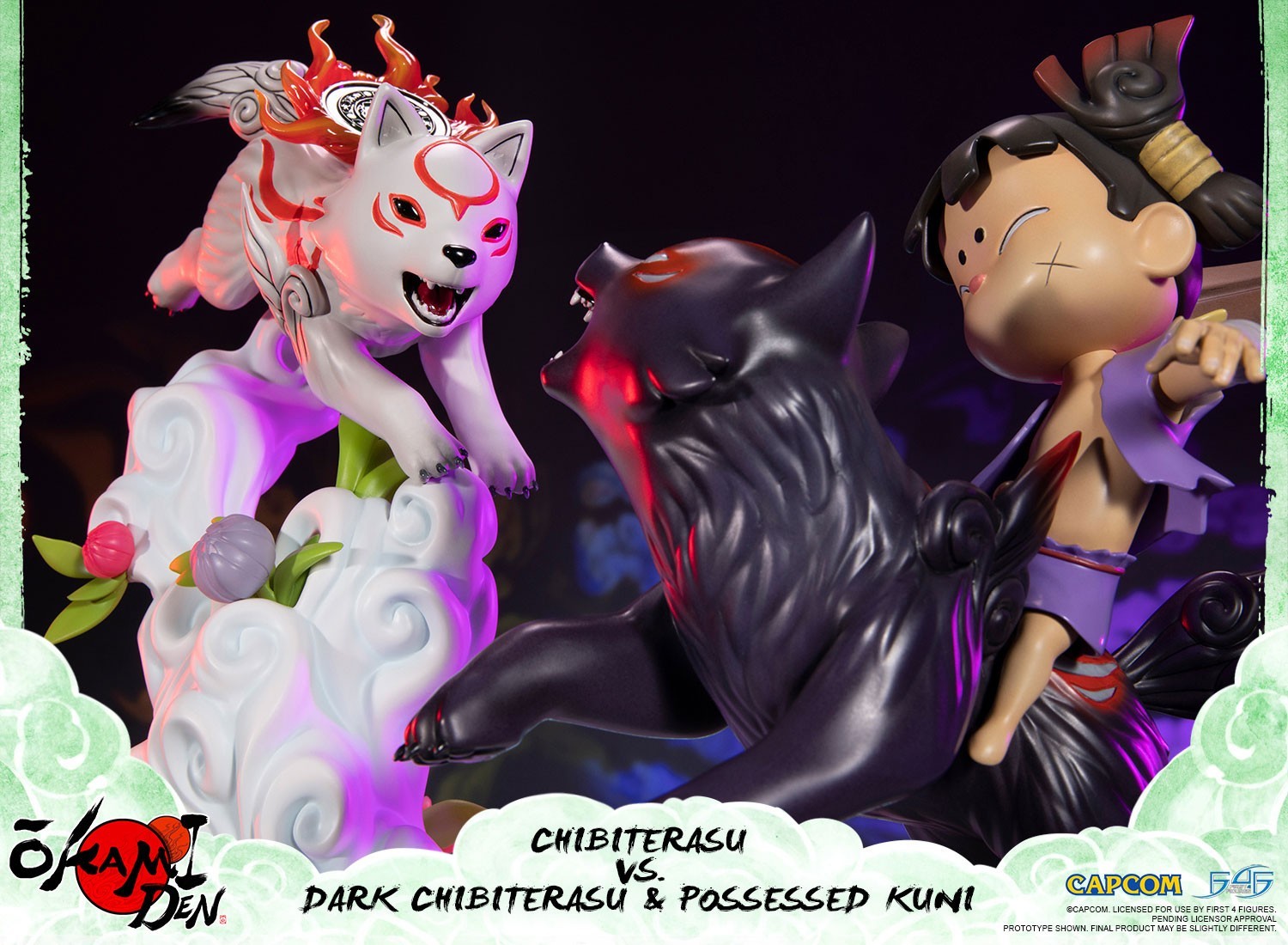 Ookamiden: Chiisaki Taiyou - Chibiterasu - Dark Chibiterasu - Kuninushi - Standard Edition (First 4 Figures) photo 19