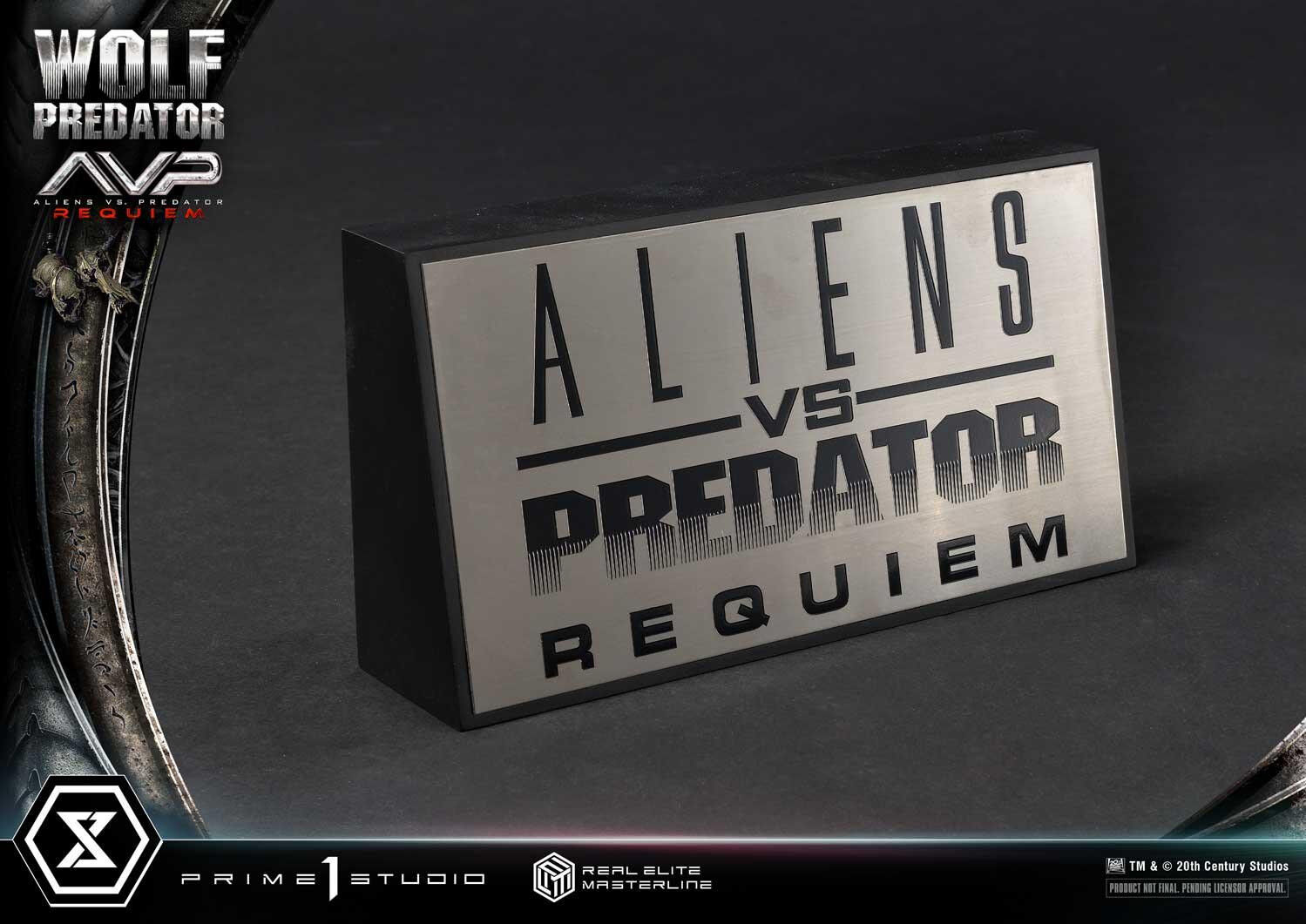 Aliens Vs Predator: Requiem - Alien Warrior - Wolf Predator - Real Elite Masterline  (REMAVP-01) - 1/3 (Prime 1 Studio) photo 21