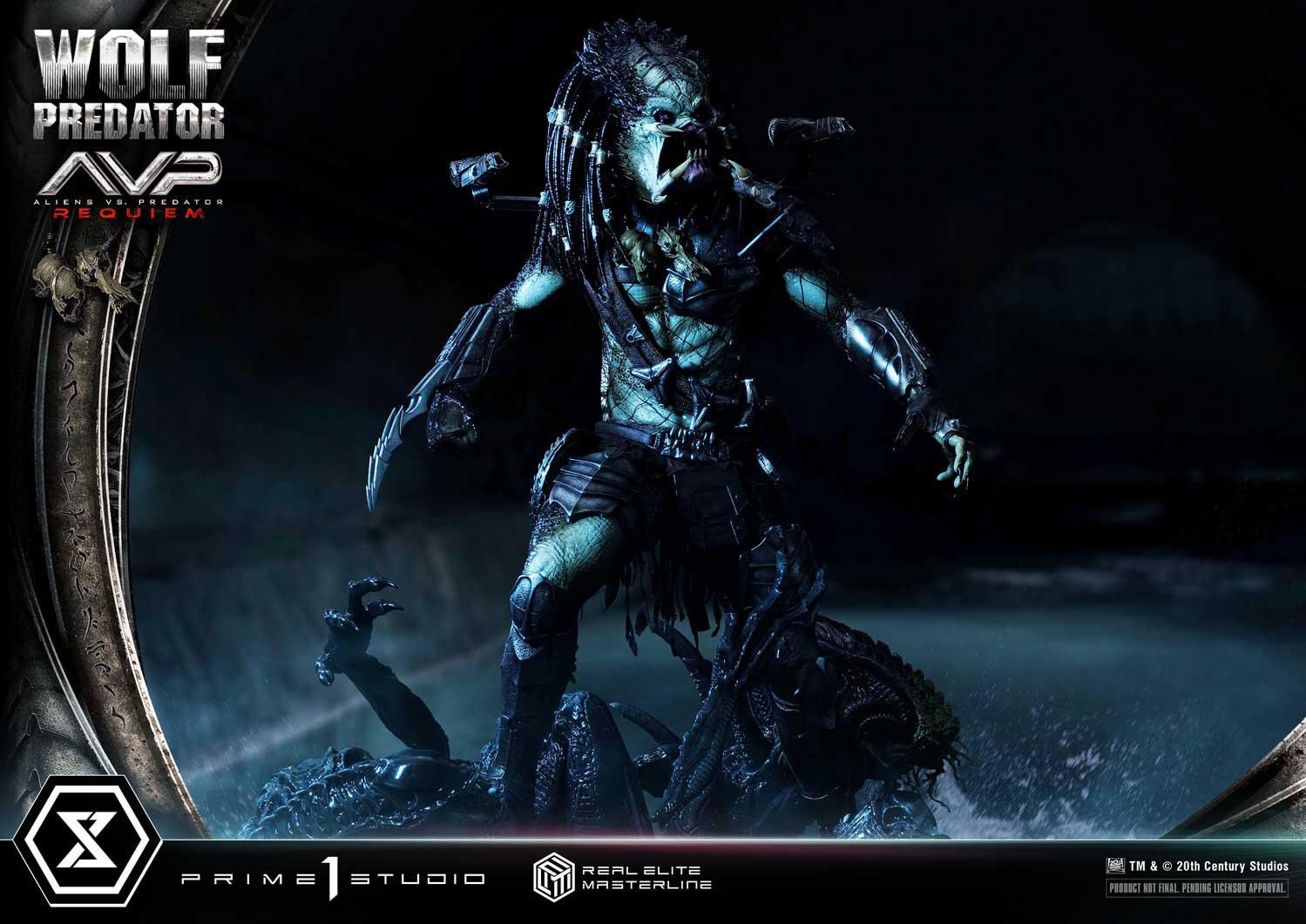 Aliens Vs Predator: Requiem - Alien Warrior - Wolf Predator - Real Elite Masterline  (REMAVP-01) - 1/3 (Prime 1 Studio) photo 30