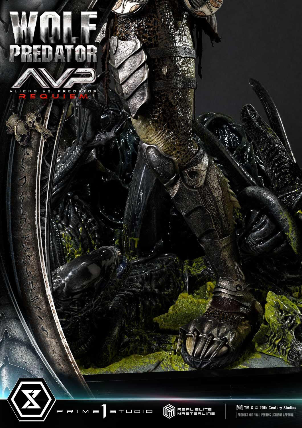 Aliens Vs Predator: Requiem - Alien Warrior - Wolf Predator - Real Elite Masterline  (REMAVP-01) - 1/3 (Prime 1 Studio) photo 34