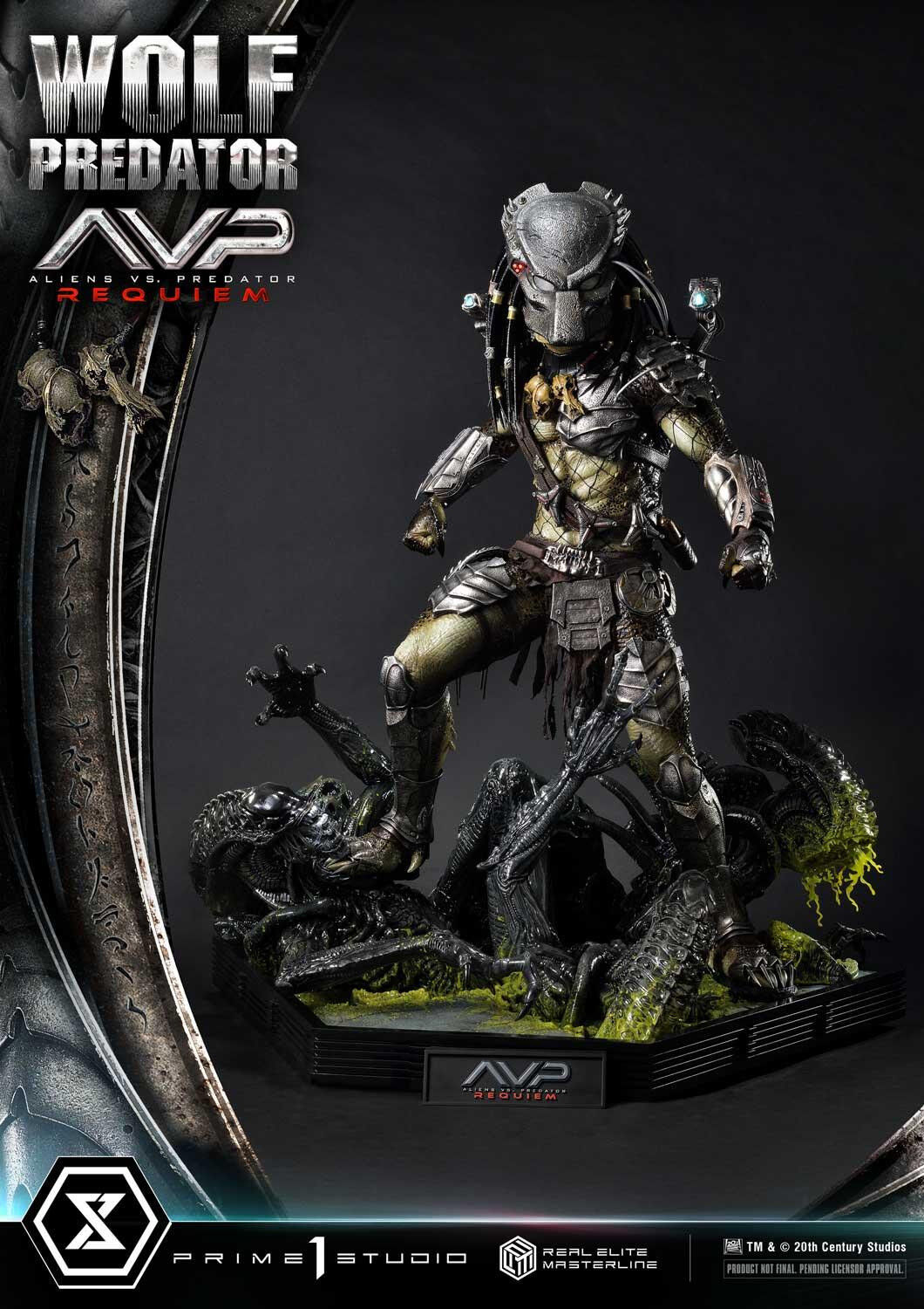 Aliens Vs Predator: Requiem - Alien Warrior - Wolf Predator - Real Elite Masterline  (REMAVP-01) - 1/3 (Prime 1 Studio) photo 38