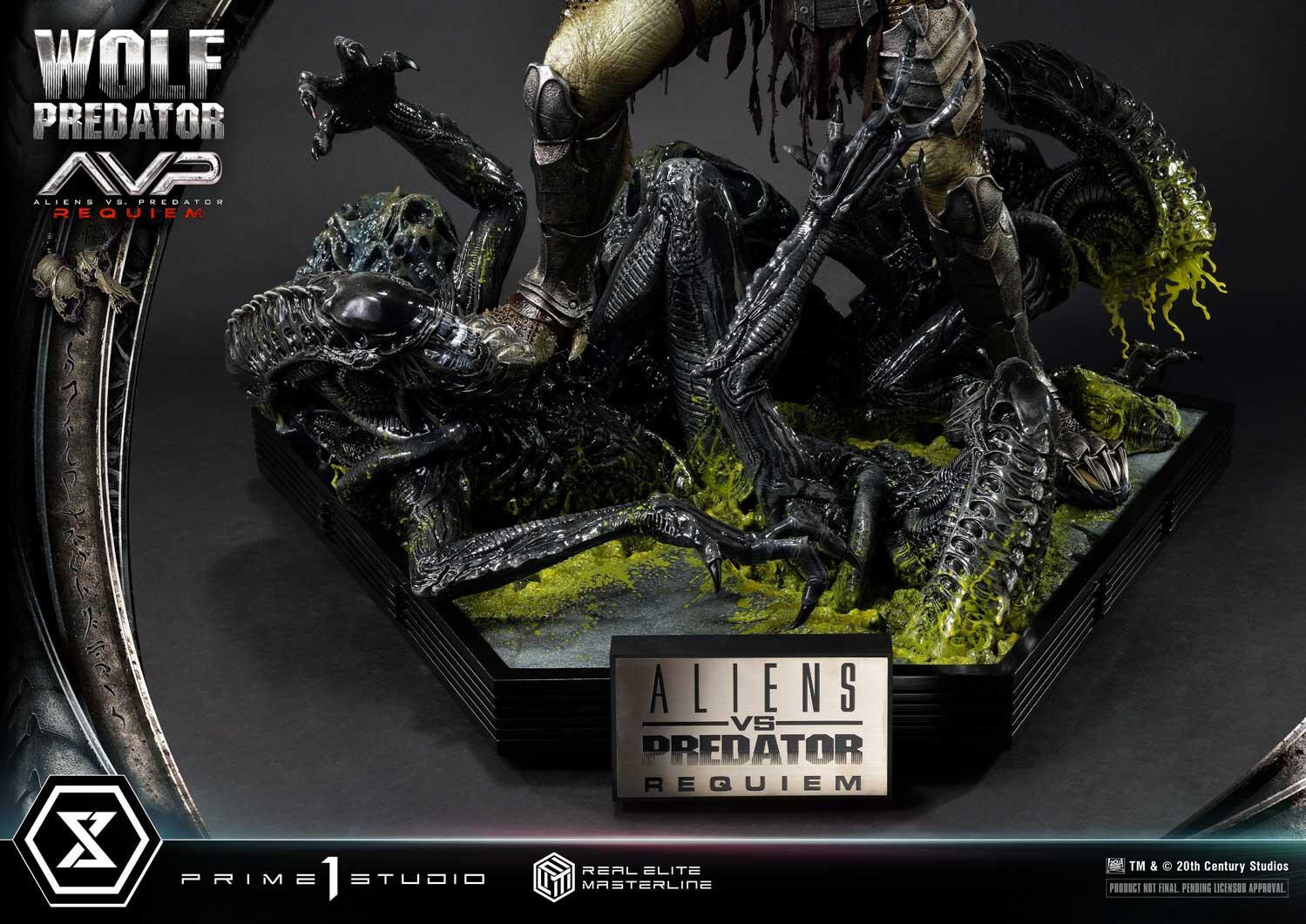 Aliens Vs Predator: Requiem - Alien Warrior - Wolf Predator - Real Elite Masterline  (REMAVP-01) - 1/3 (Prime 1 Studio) photo 42