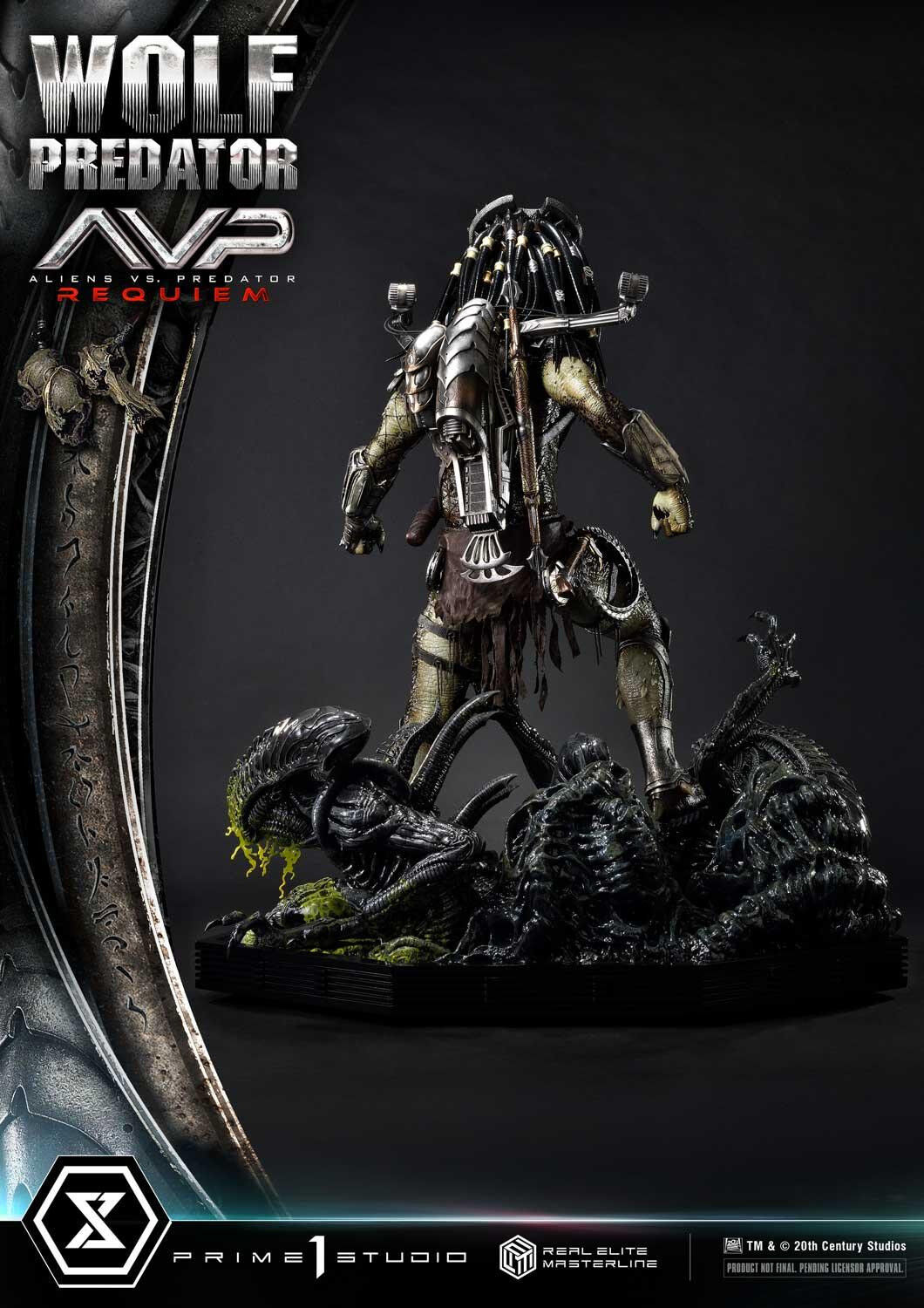 Aliens Vs Predator: Requiem - Alien Warrior - Wolf Predator - Real Elite Masterline  (REMAVP-01) - 1/3 (Prime 1 Studio) photo 54