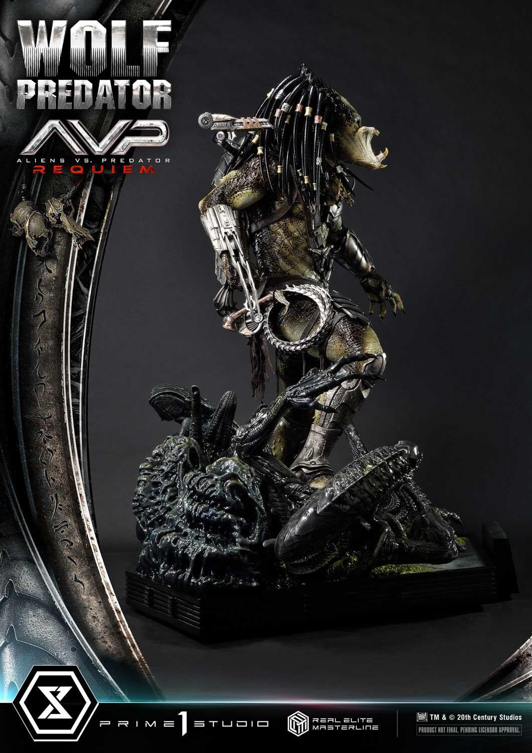 Aliens Vs Predator: Requiem - Alien Warrior - Wolf Predator - Real Elite Masterline  (REMAVP-01) - 1/3 (Prime 1 Studio) photo 63