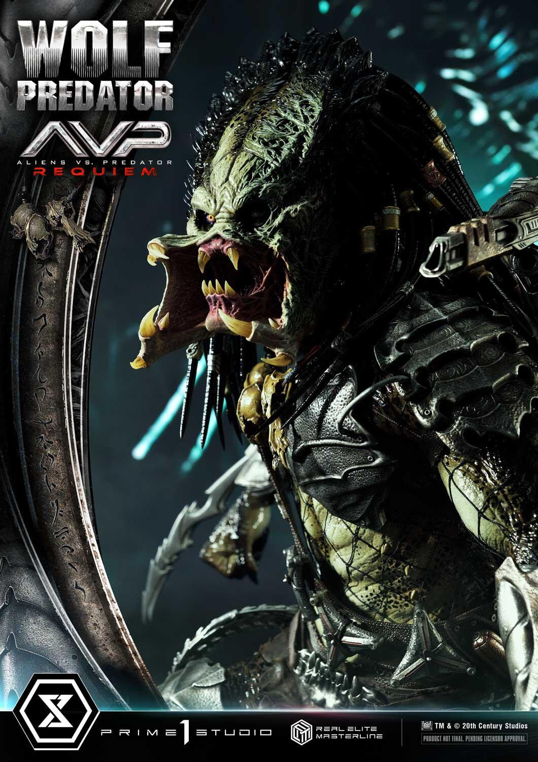Aliens Vs Predator: Requiem - Alien Warrior - Wolf Predator - Real Elite Masterline  (REMAVP-01) - 1/3 (Prime 1 Studio) photo 76