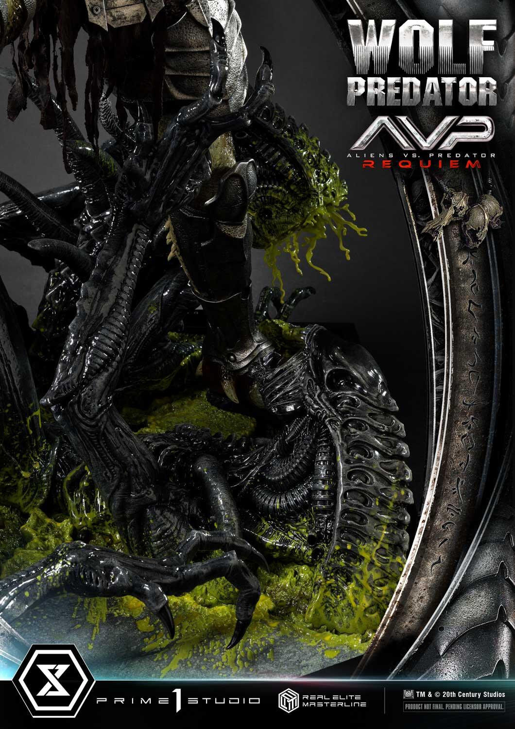 Aliens Vs Predator: Requiem - Alien Warrior - Wolf Predator - Real Elite Masterline  (REMAVP-01) - 1/3 (Prime 1 Studio) photo 77